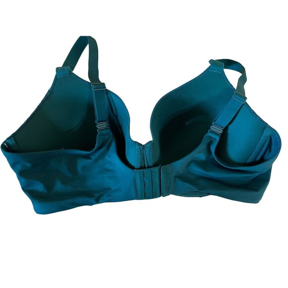 Womens Teal 40DD NWT Full Coverage Lightly Lined T-Shirt Bra With Lace Details - Picture 3 of 6